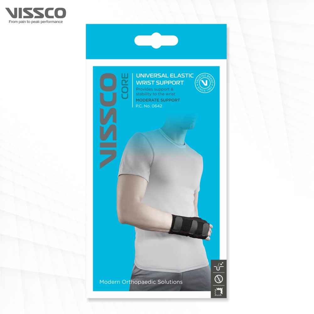 Universal Elastic Wrist Support | For Colle's Fracture, Sprains, Arthritis & Post-Operative Relief