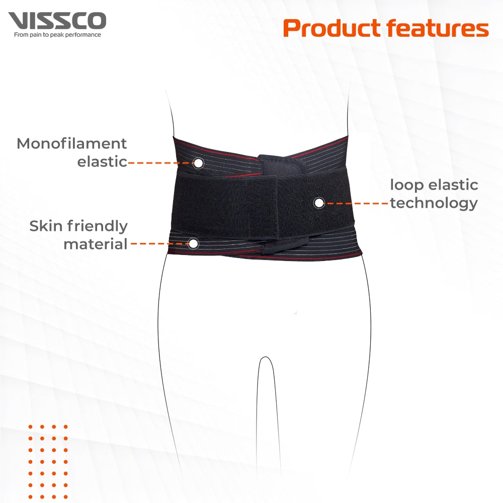 Lumboset Advance Belt | Moderate Lumbar Support (Black)