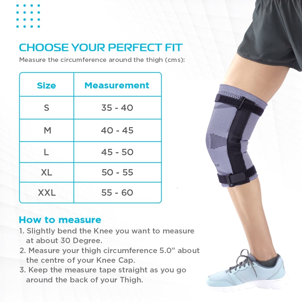 Hinged Knee Cap | Supports Knee Joint with Hinges (Beige)