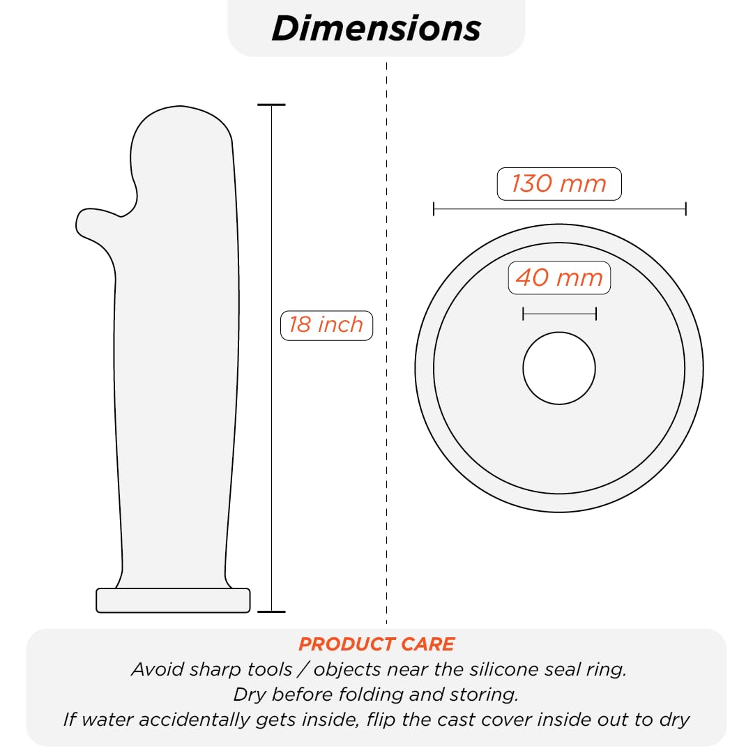 غطاء الجبس المقاوم للماء للذراع (حتى الكوع) لليد اليسرى واليمنى