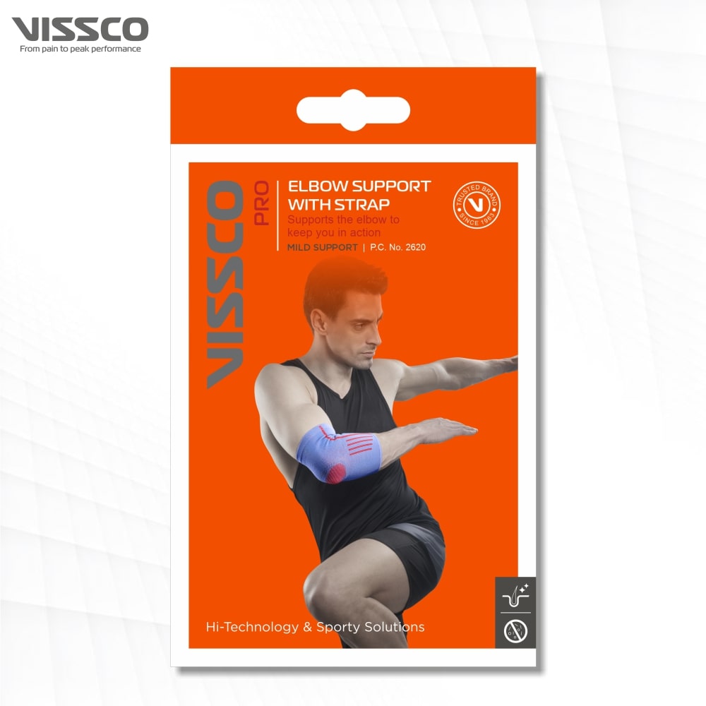 Elbow Support with Strap - Mild Compression