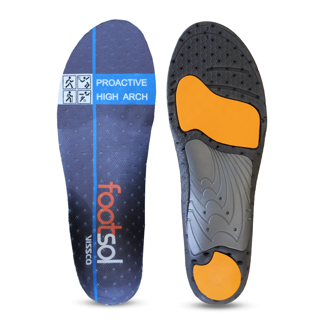 Footsol High Arch Shoe Insoles - Arch Support & Pain Relief