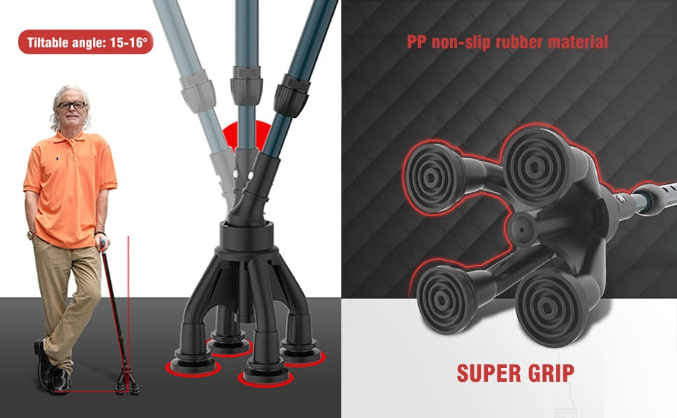 Ultralight Carbon Fiber Cane with LED