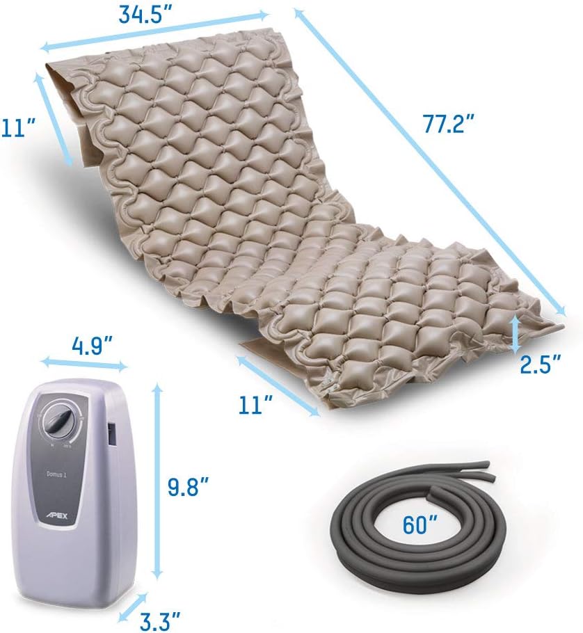 Bed Sores Mattress Apex Domus 1 with Air Pump Dimensions: 196 x 90 x 6.4 cm