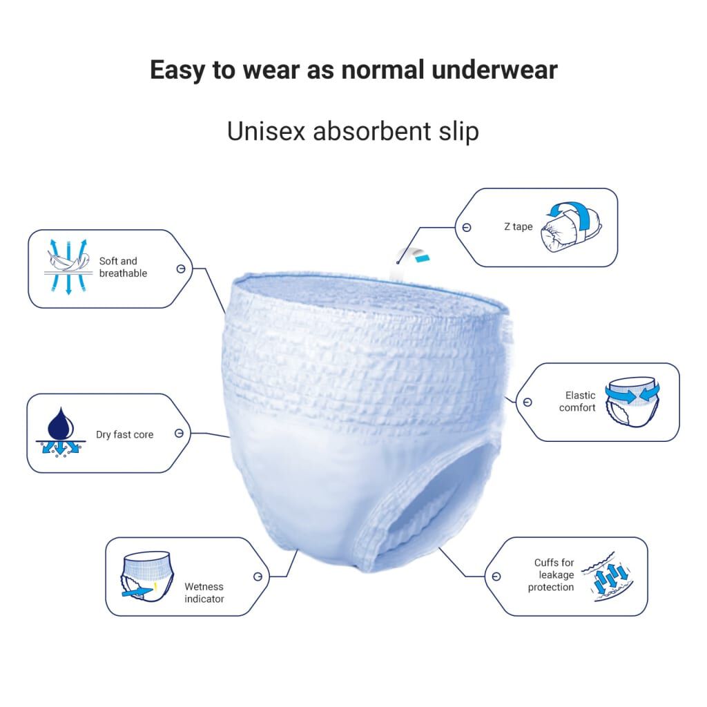 Flufsan Adult Diapers Small Pant - Packet of 14 Pcs