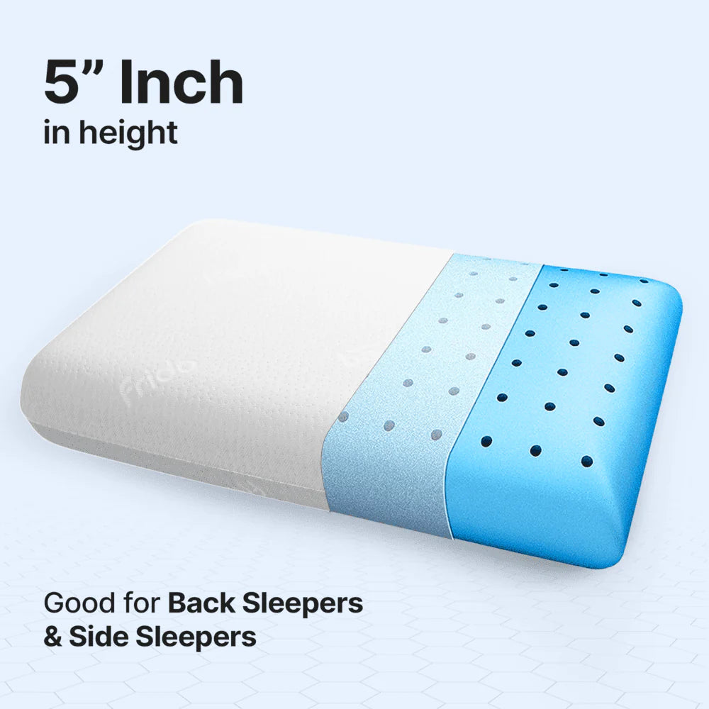 Frido Ultimate Deep Sleep Pillow (White-5 Inch)