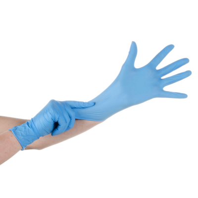 Nitrile Powder-Free Gloves: Blue