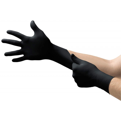 Nitrile Powder-Free Gloves: Black