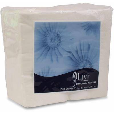 Livi White Paper Napkin