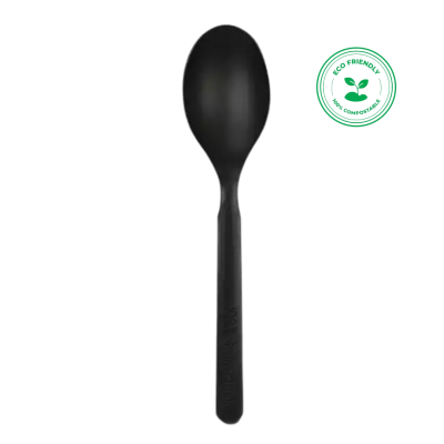 Compostable Spoon: Black