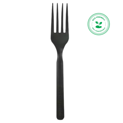 Compostable Fork: Black