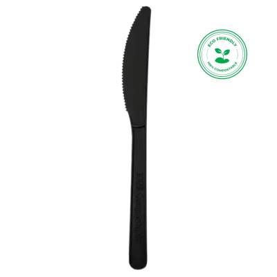 Compostable Knife: Black