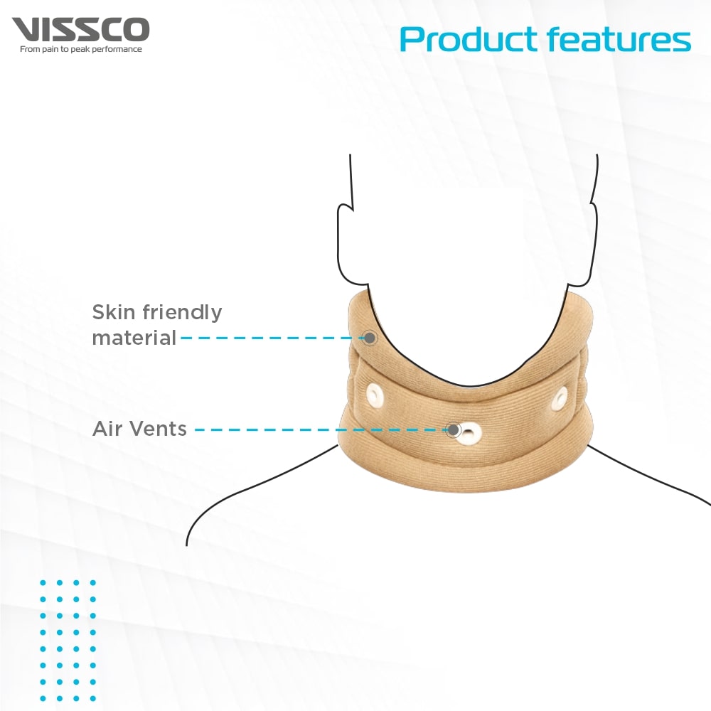 Cervical Collar (No Chin Support) | Neck Pain Relief (Beige)