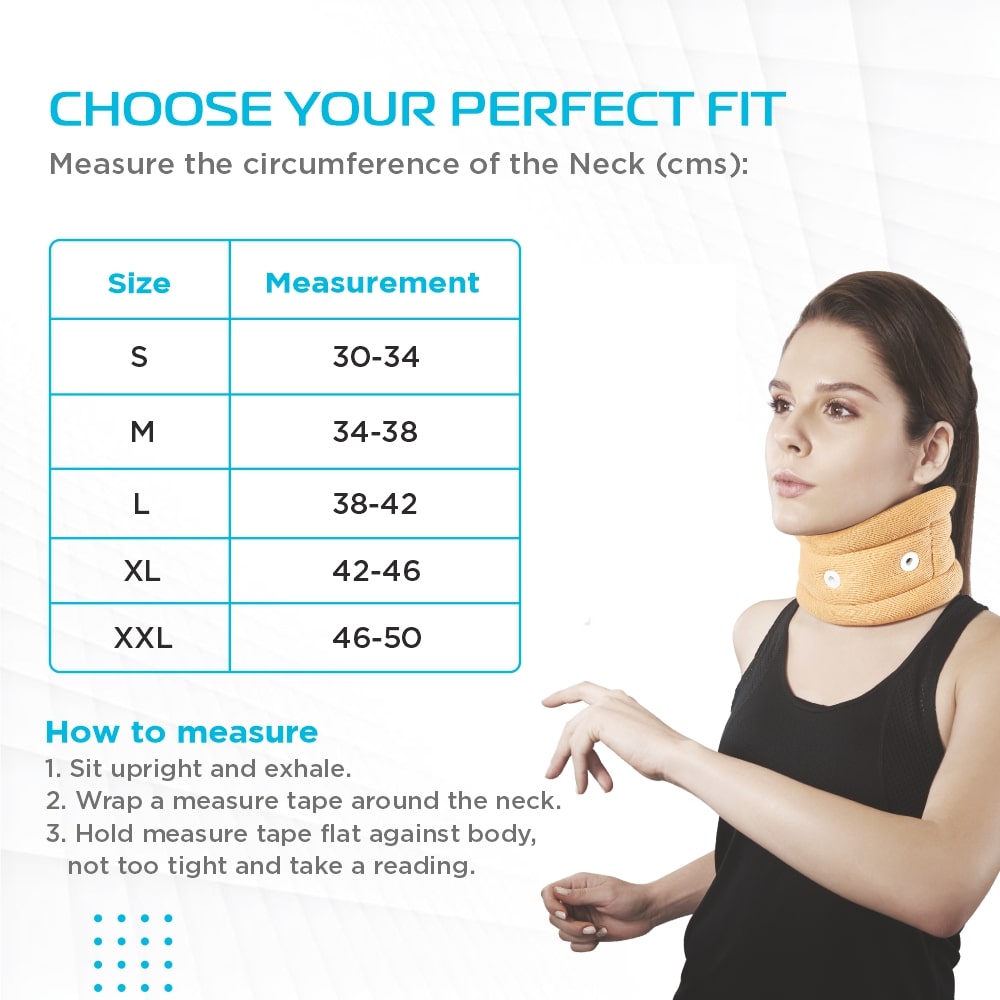 Cervical Collar (No Chin Support) | Neck Pain Relief (Beige)