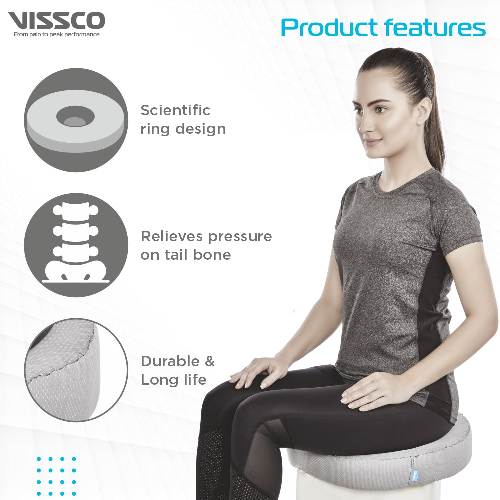 Round Ring Cushion Pillow | Provides Cushioned Seating to reduce Pain & Discomfort