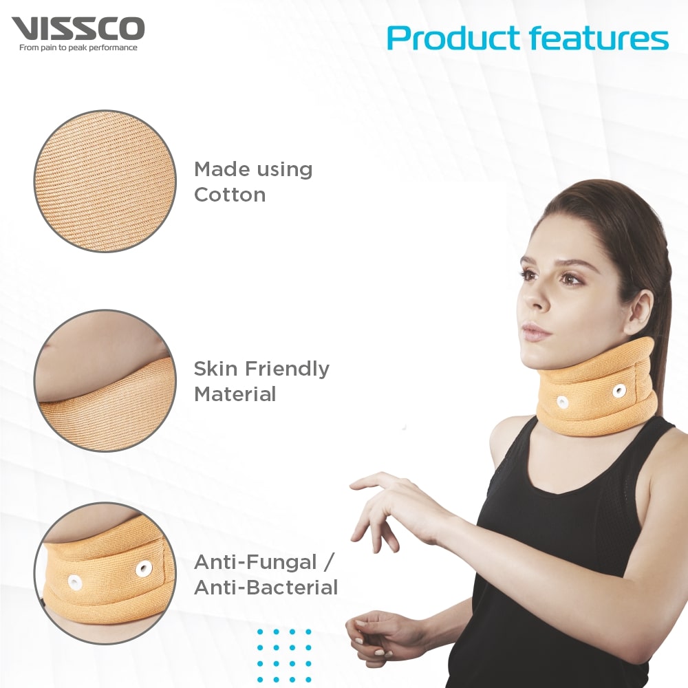 Cervical Collar (No Chin Support) | Neck Pain Relief (Beige)