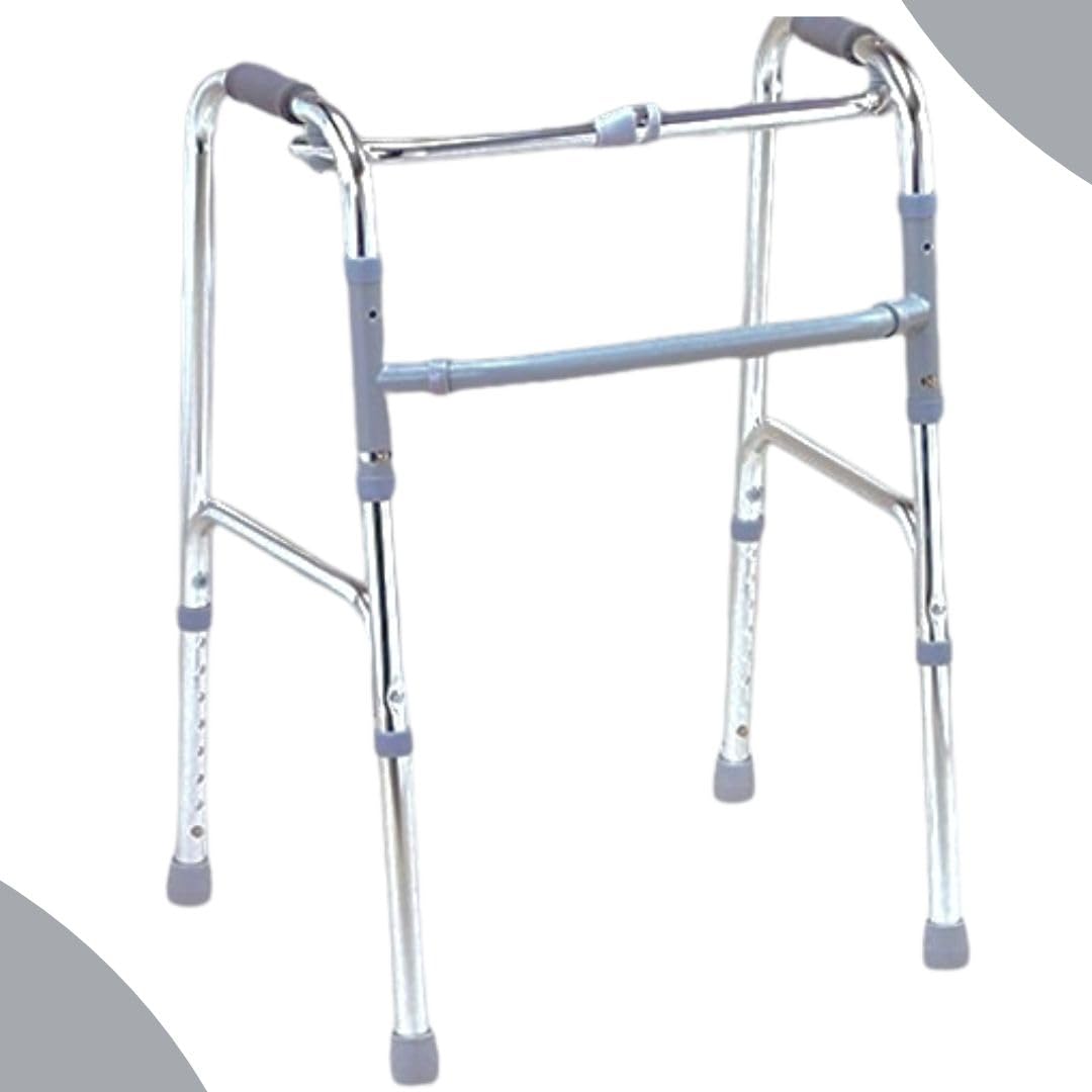 Adjustable Folding Walker for Seniors and Mobility Support