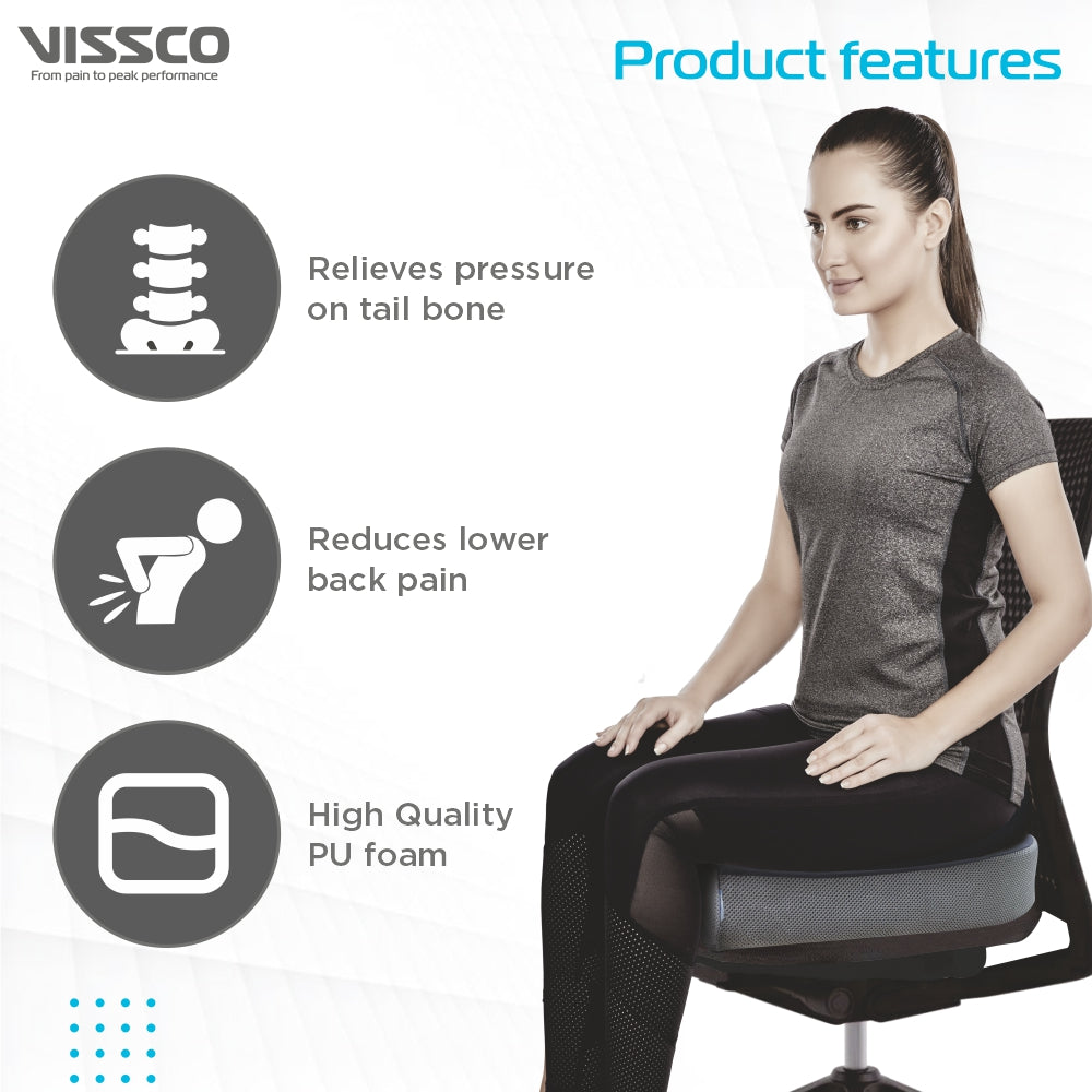 Orthopaedic Coccyx Cushion Seat | For Lower Back & Tailbone Pain Reliever