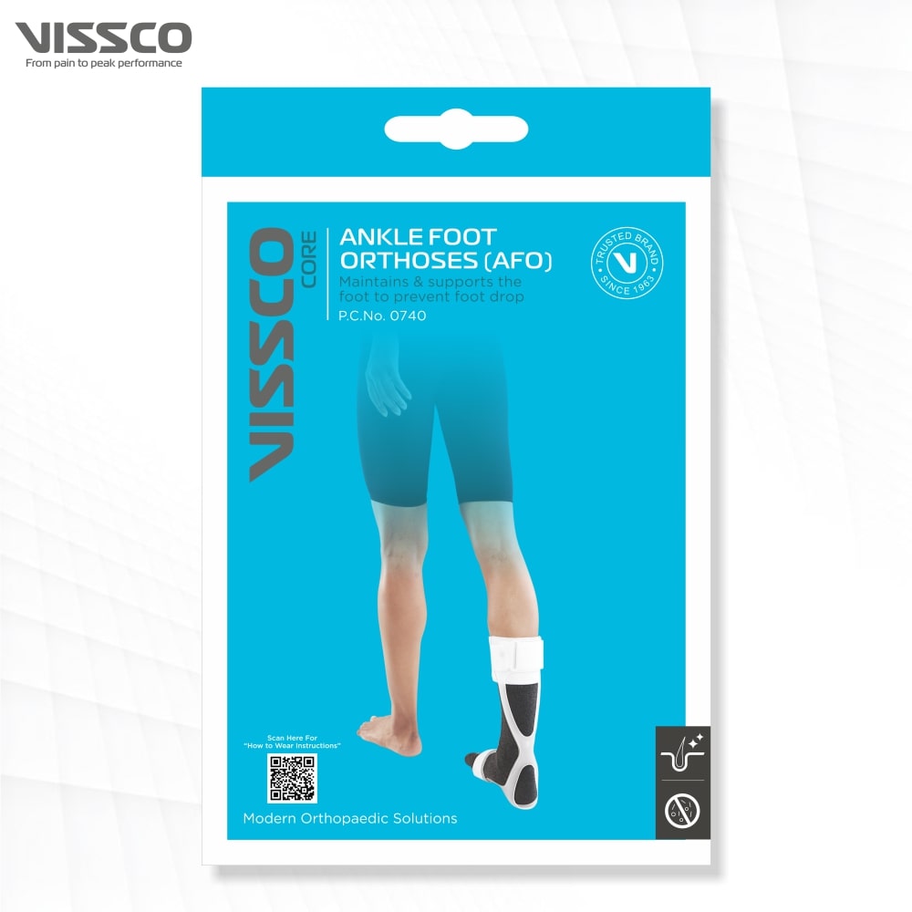 AFO Ankle Foot Orthosis with Socks (White)