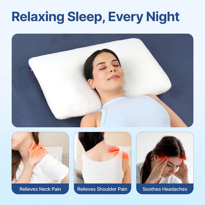 Frido Ultimate Deep Sleep Pillow (White-4 Inch)