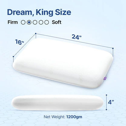 Frido Ultimate Deep Sleep Pillow (White-4 Inch)