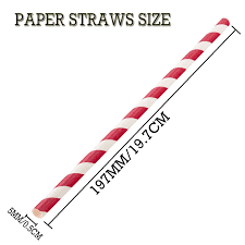 Red Striped Eco Straws