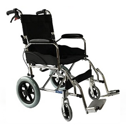 Light Wheelchair -Transport with Break (Aluminium Alloy)