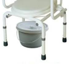 Push Button Commode Chair