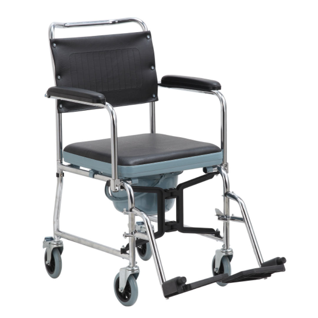 Foldable Commode Wheelchair