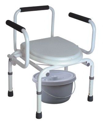 Push Button Commode Chair