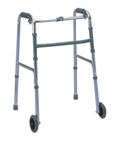 Folding Walker with Wheels for Enhanced Mobility and Support