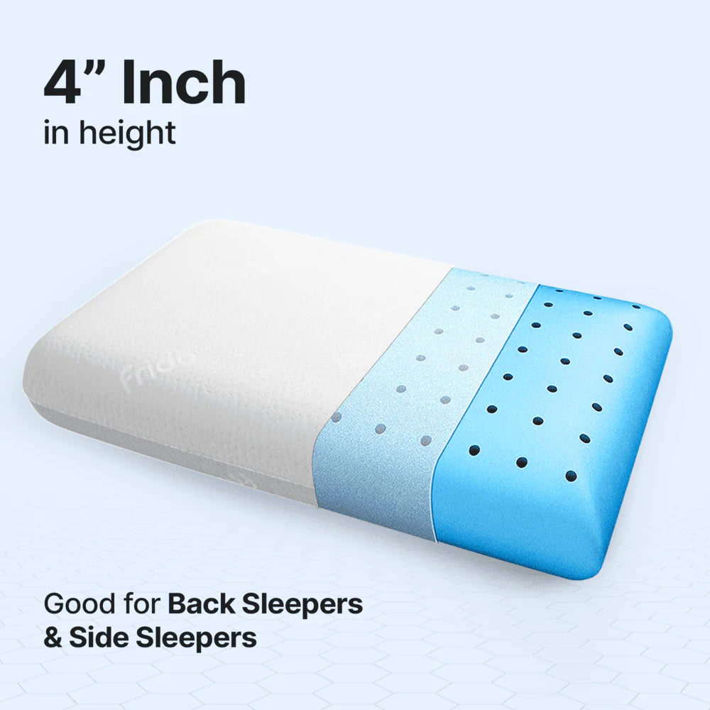 Frido Ultimate Deep Sleep Pillow (White-4 Inch)